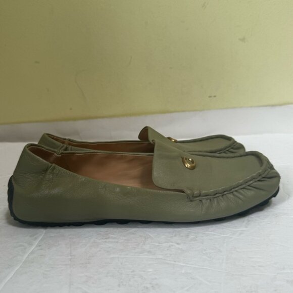 Coach Ronnie Loafer C Logo Leather Driving Shoes Slip On Minimalist Comfort Flat - Picture 2 of 16